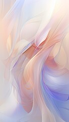 Abstract winter themed background with graceful pastel colored lines and gentle flowing patterns