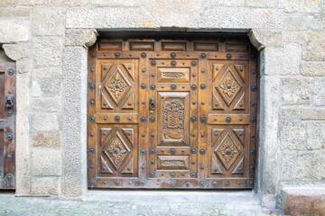 old wooden door