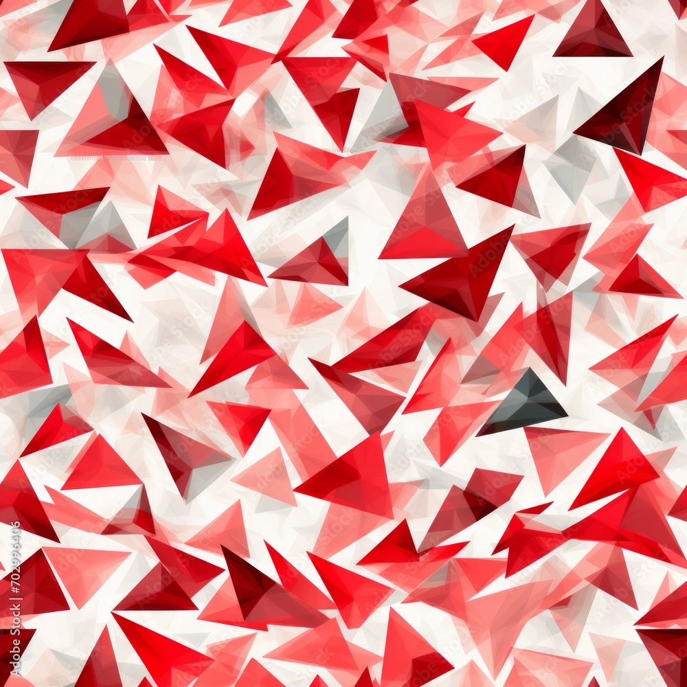 Poster captivating and mesmerizing red abstract geometric seamless pattern with intricate design elements