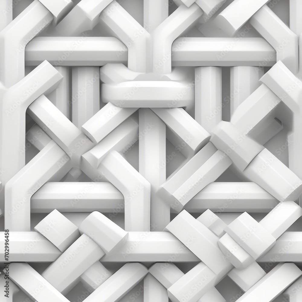 Poster delicate and captivating abstract geometric seamless pattern in an exquisite array of white shades