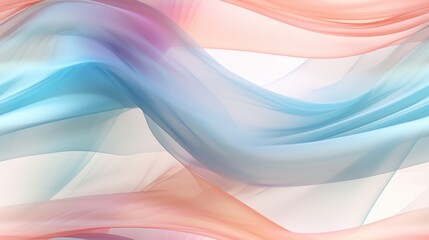  a blurry image of a blue, pink, and white wavy design on a white and pink wallpaper.