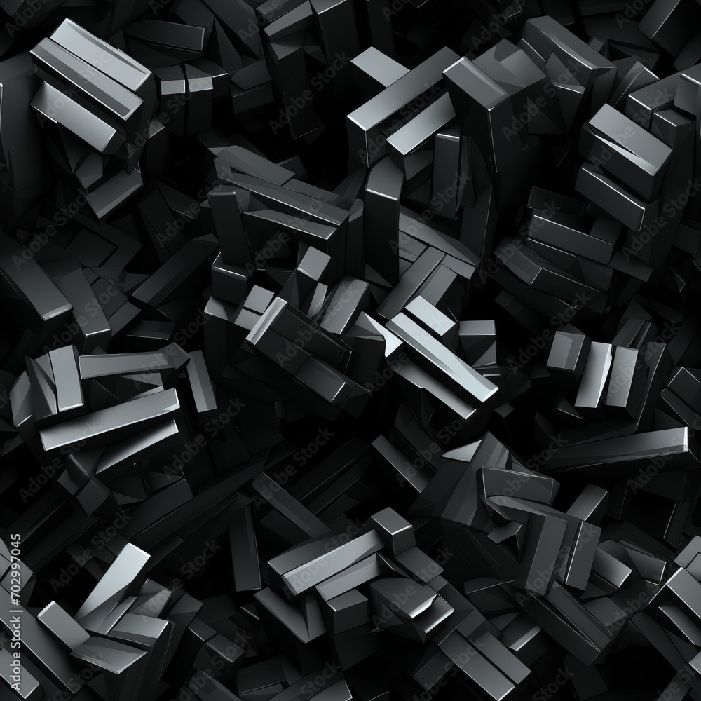 Poster black abstract geometric seamless pattern modern and stylish background design for projects