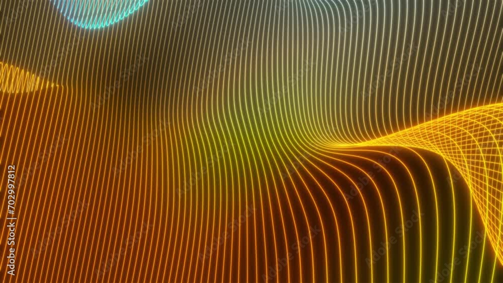 Poster abstract waves lines. computer generated 3d render