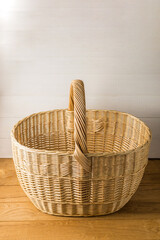 wicker basket made of willow. mushroom basket - 703000401