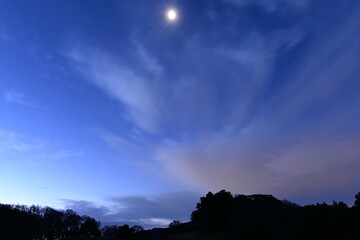 sunset over the mountains