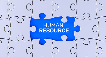 Fototapeta premium human resource puzzle
