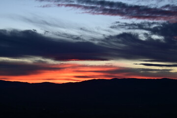 sunrise over the mountains