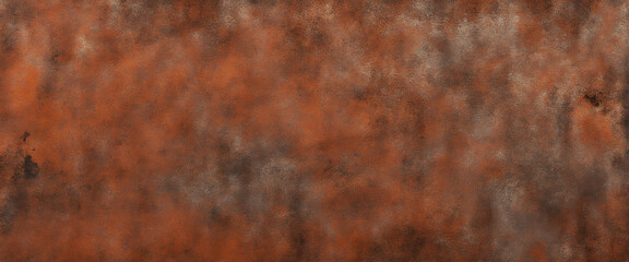 Rustic Dark Orange Brown Metal Texture Banner