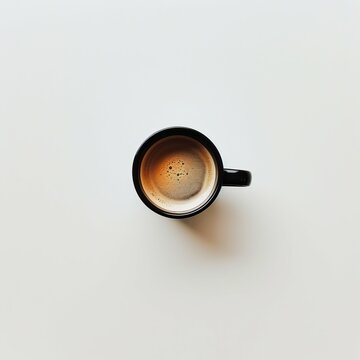 Elegance in Espresso: Stark Contrast Coffee Cup