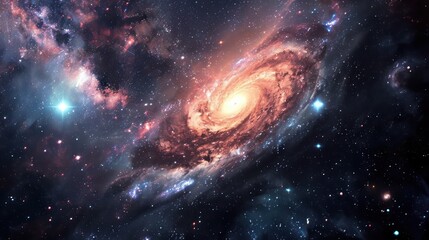 Stunning wallpapers showcasing swirling galaxies and constellations in the vastness of outer space.
