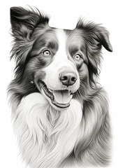 border collie portrait