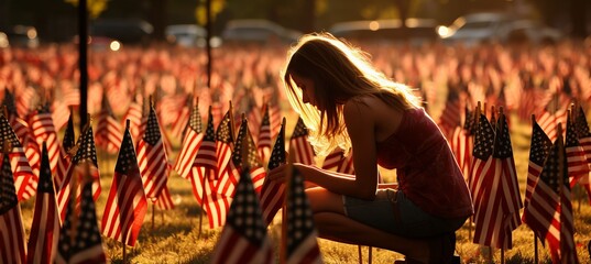 Usa memorial day  honoring the courageous sacrifice of our fallen heroes in the land of the free