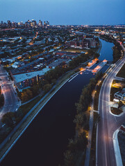 Lock on the canal Lachine 