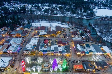 Leavenworth, Washington evening in December