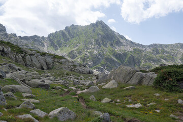 Obraz premium Landscape of Rila Mountain near Kalin peak, Bulgaria