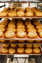 Hogazas de pan horno panadería 