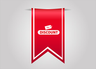 red flat sale web banner for discount