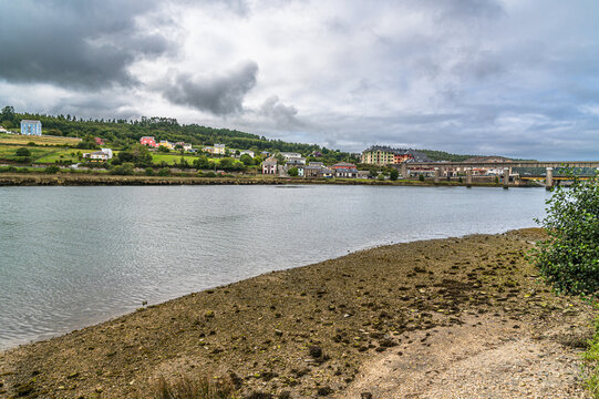 View of the Navia estuary, Spain
