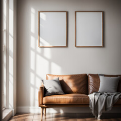 white blank frames mock up collection