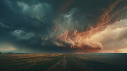 Storm clouds build on the horizon.