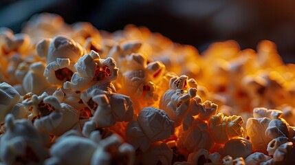 A closeup of some delicious popcorn.
