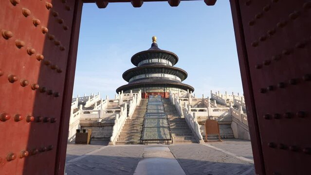 ancient architecture in beijing tiantan park