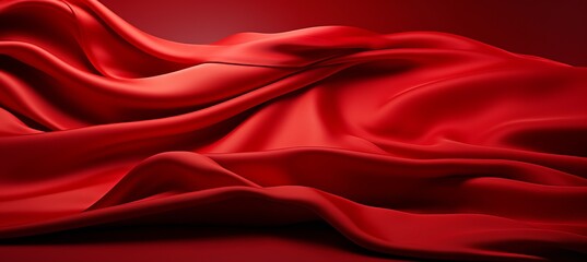 Dynamic and mesmerizing abstract red waved background with an elegant and intricate texture pattern