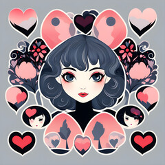 Girl with heart