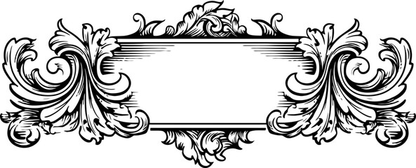 Vintage ribbon loral ornament