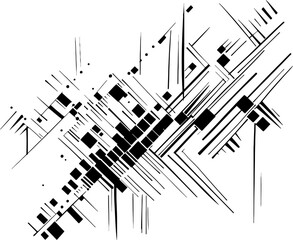 Abstract geometric lines pattern