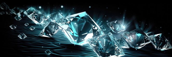 background of diamonds diamonds
 - obrazy, fototapety, plakaty