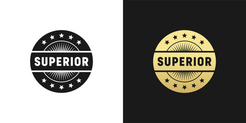 Superior Stamp or Superior Label Vector Isolated. Best superior stamp vector for product, print design, apps, websites, and more about superior product.