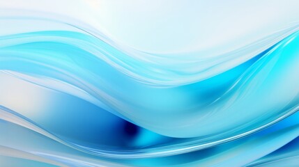 A blue and white background with wavy lines