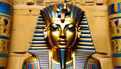 Tutankhamun ancient pharaoh - obrazy, fototapety, plakaty