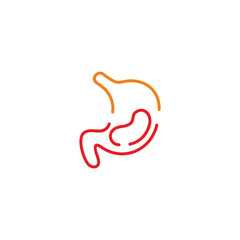 hot sick stomach ache symbol icon vector
