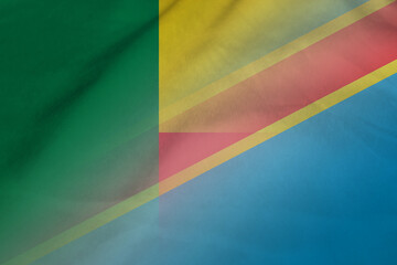 Benin and Democratic Republic of the Congo political flag transborder relations COG BEN