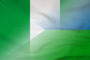 Nigeria and Djibouti state flag transborder relations DJI NGA