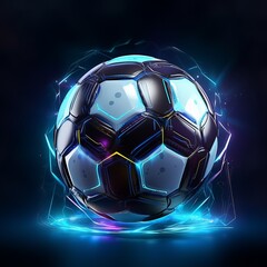 soccer ball in the light of the world