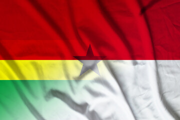 Ghana and Monaco state flag international relations MCO GHA