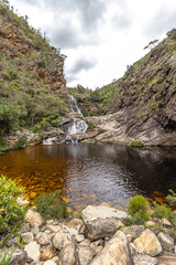 cachoeira na regi&atilde;o do Serra da Cip&oacute;, cidade de Santana do Riacho, Estado de Minas Gerais, Brasil