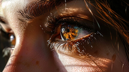 Energetic eyes with a bright radiance, emphasizing their intensity and passion