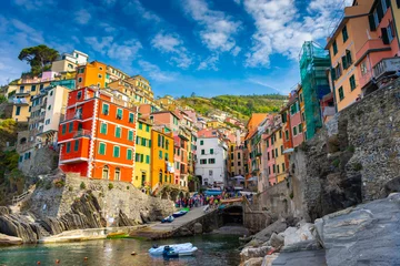 Poster Im Rahmen The colorful town of Riomaggiore, Cinque Terre, Liguria © Stefano Zaccaria