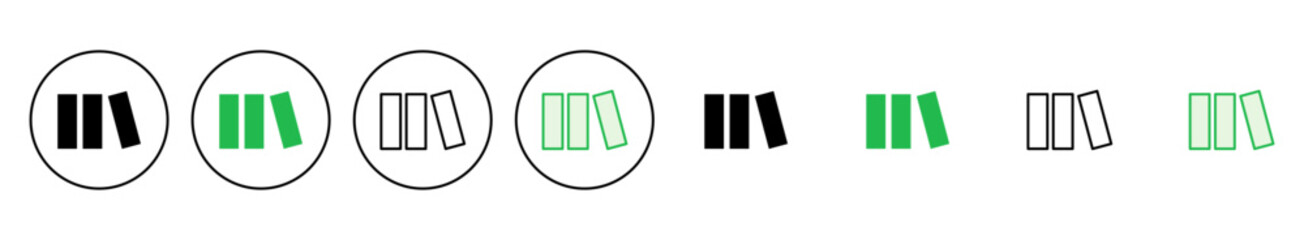 Library icon set. education icon vector