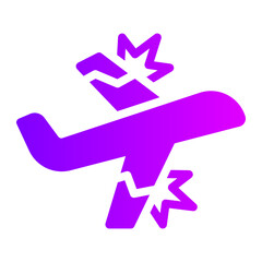 Obraz premium accident gradient icon
