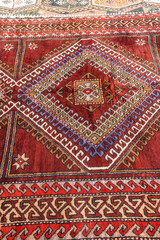 Details of hand woven carpets