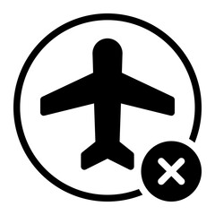 cross mark glyph icon