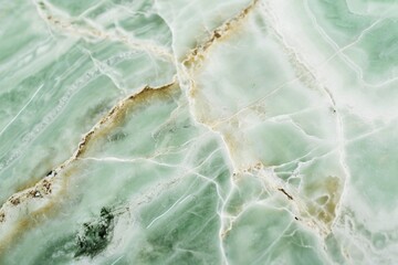 Mint green marble with delicate white veining.