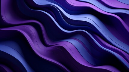 Obraz premium Abstract Waves of Purple and Blue
