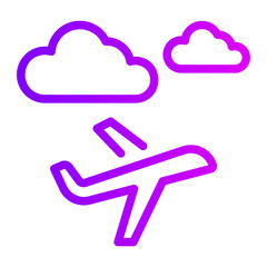 cloud gradient icon