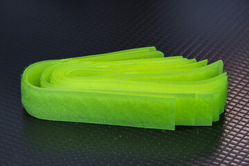  green Velcro type slim band , fluffy + velvet